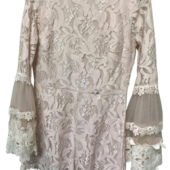 Pink Lace Romper - Picture 1 of 8